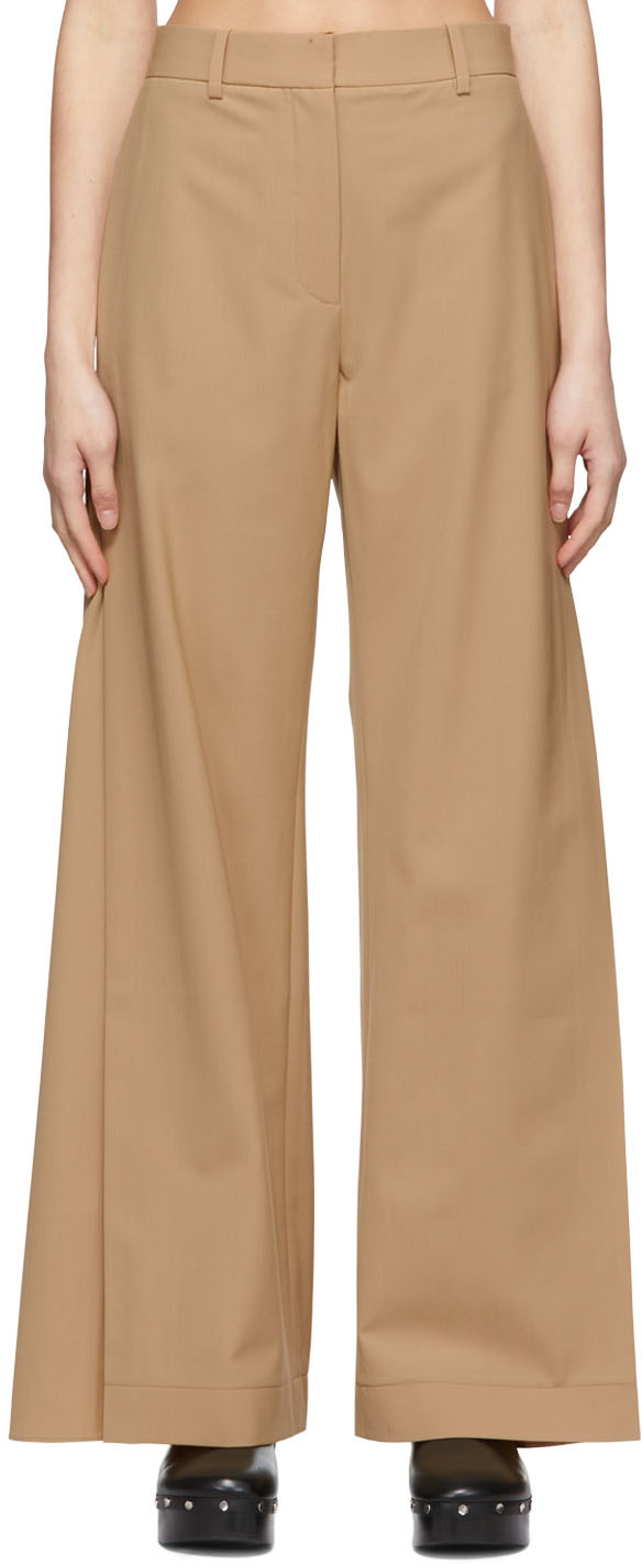 Tan Polyester Trousers