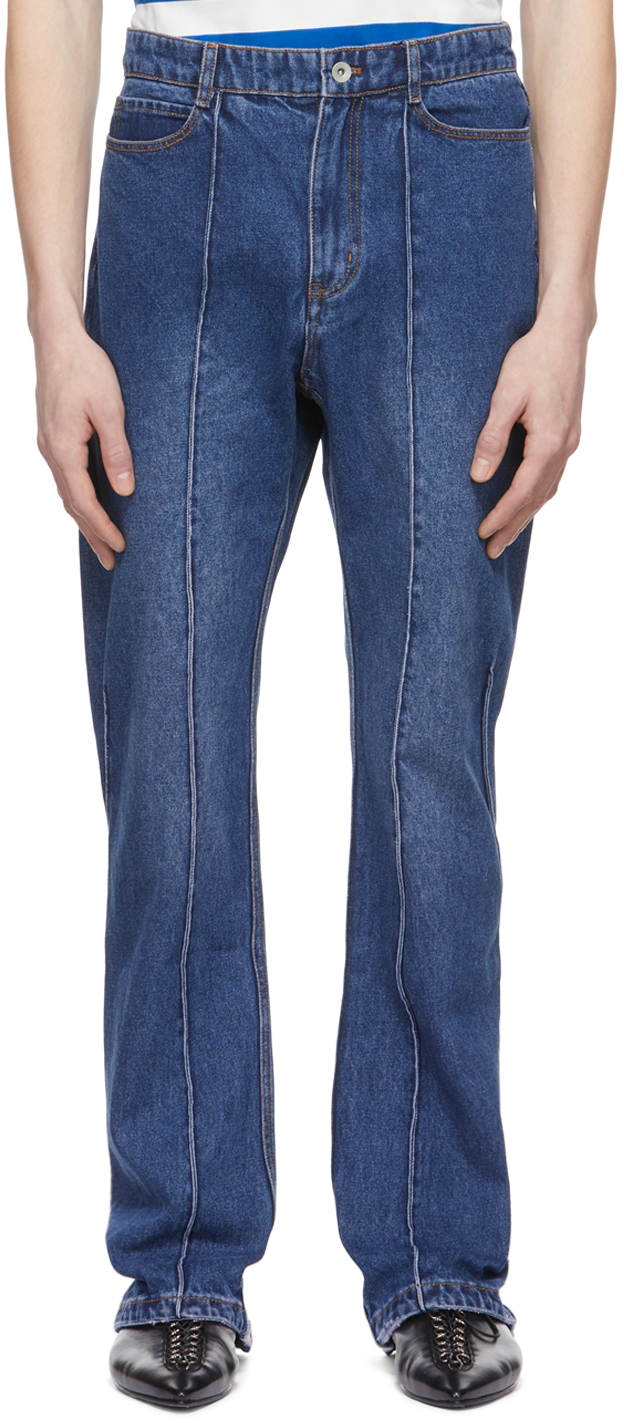 Blue Flared Jeans by Cornerstone on Sale