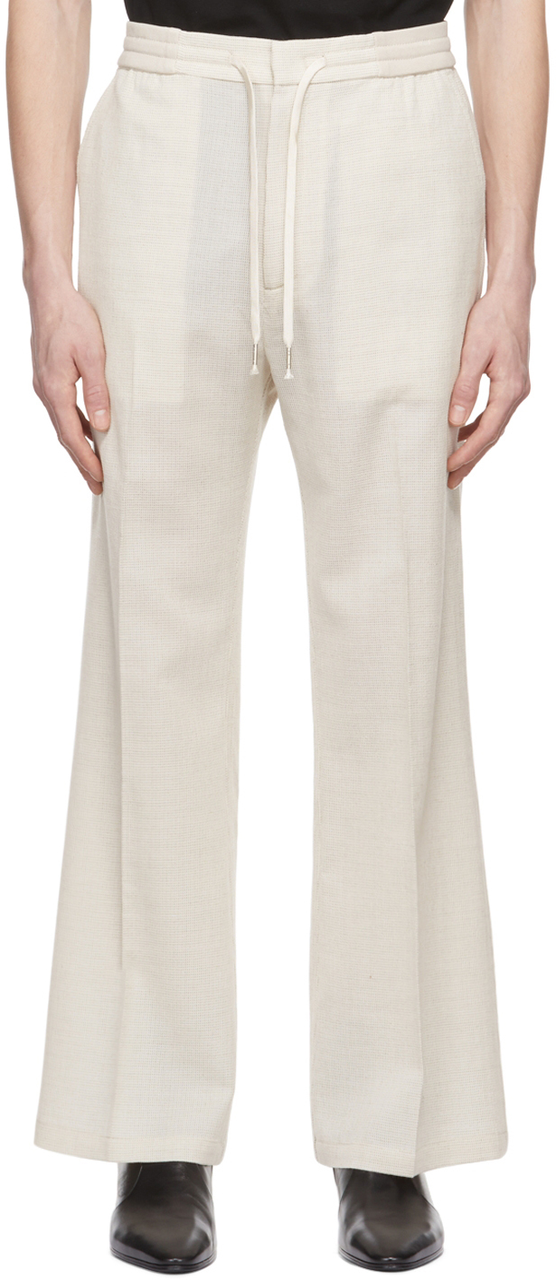 Cornerstone Off-White Wool Trousers