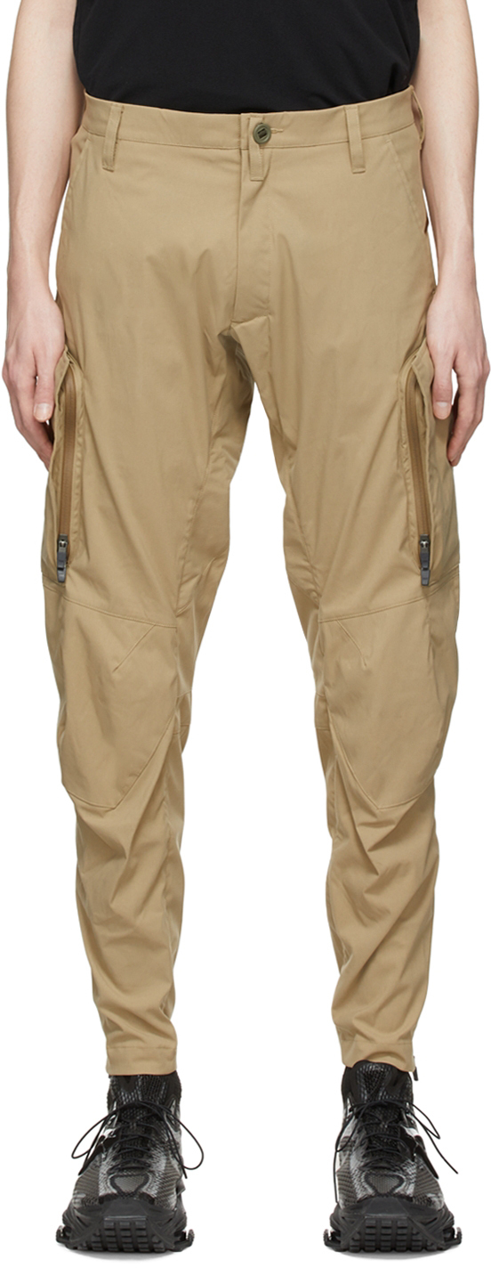 ACRONYM: Khaki P10A-E Articulated Trousers | SSENSE