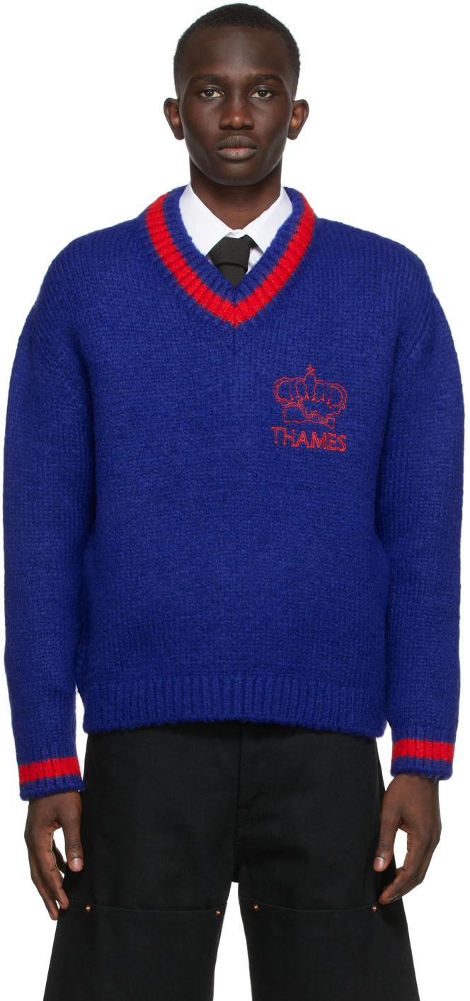 Thames MMXX. SSENSE限定 ブルー セーター