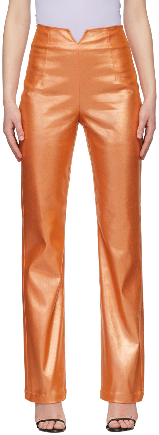 Maisie Wilen Orange Shimmer Contra Jeans