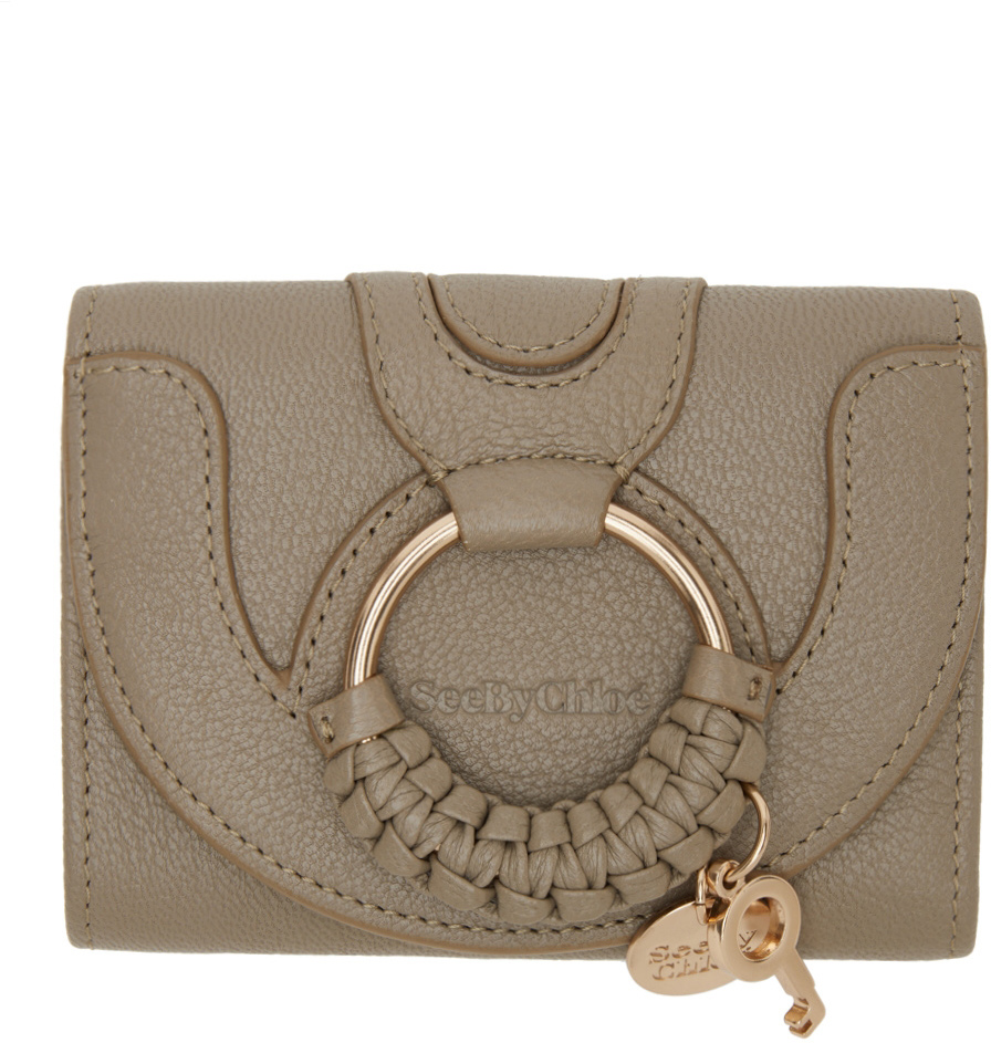 See by Chloé: Taupe Hana Compact Wallet | SSENSE UK