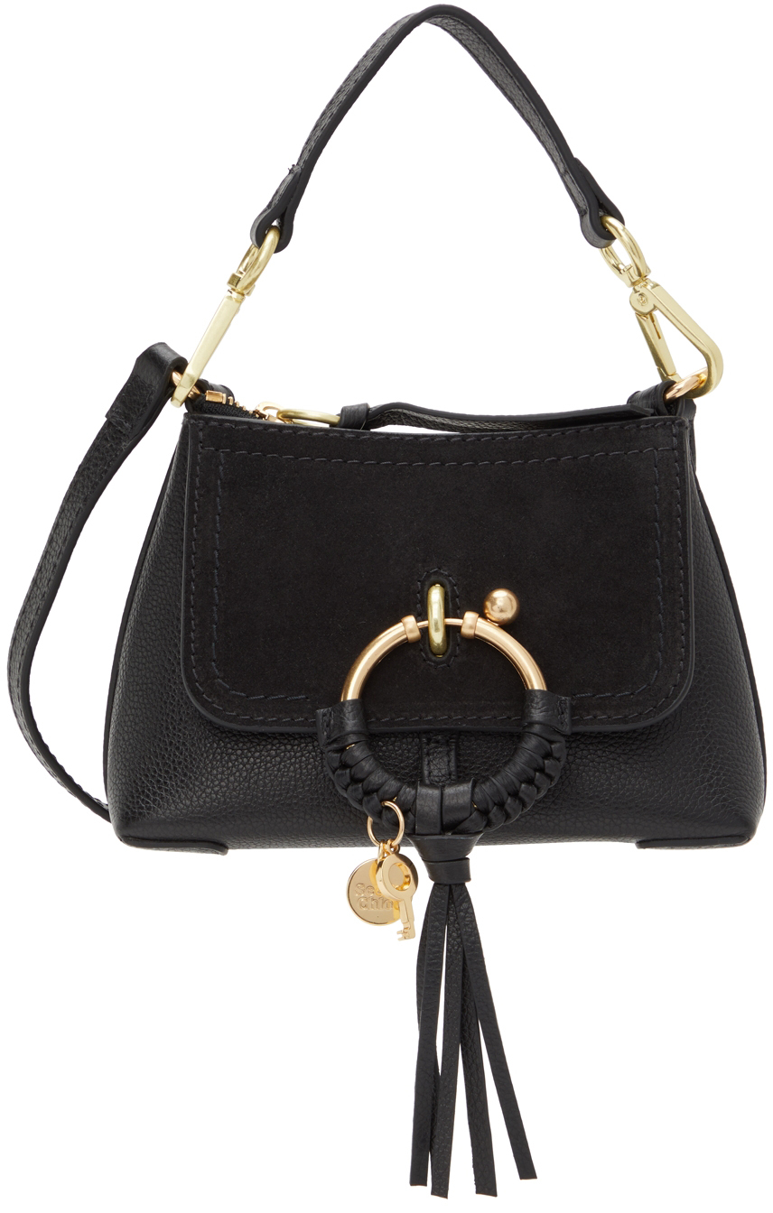see by chloé black mini joan bag
