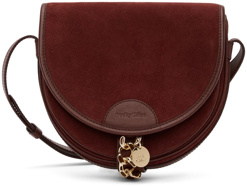 mara leather saddle bag see by chloé