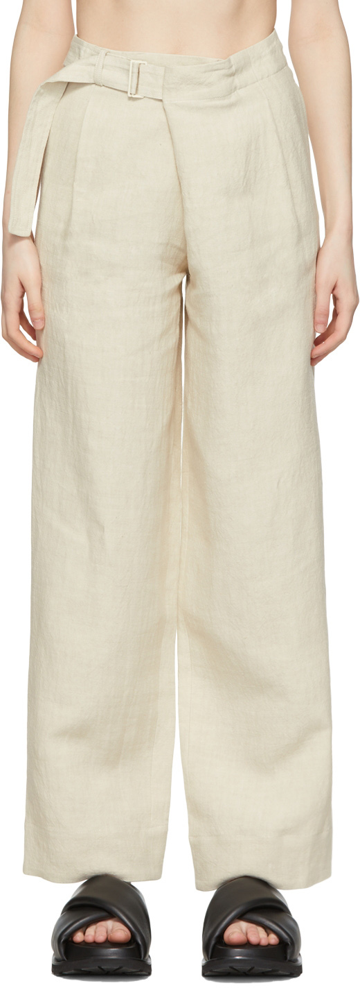 Arch The Off-White Linen Trousers