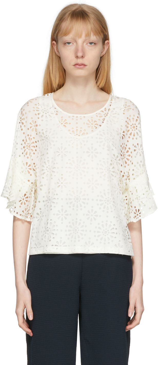 See by Chlo\u00e9 Lace Blouse black casual look Fashion Blouses Lace Blouses See by Chloé 