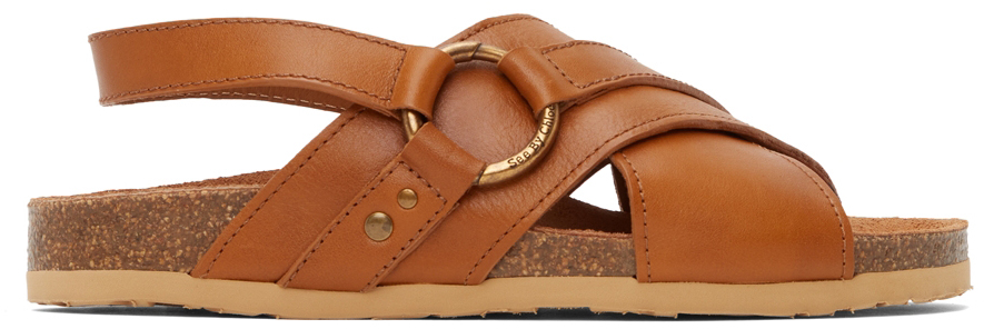 See By Chloé Brown Gemma Sandals In 221-tan