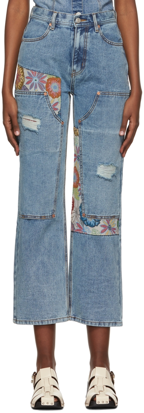 Andersson Bell: Blue Floria Carpenter Jeans | SSENSE