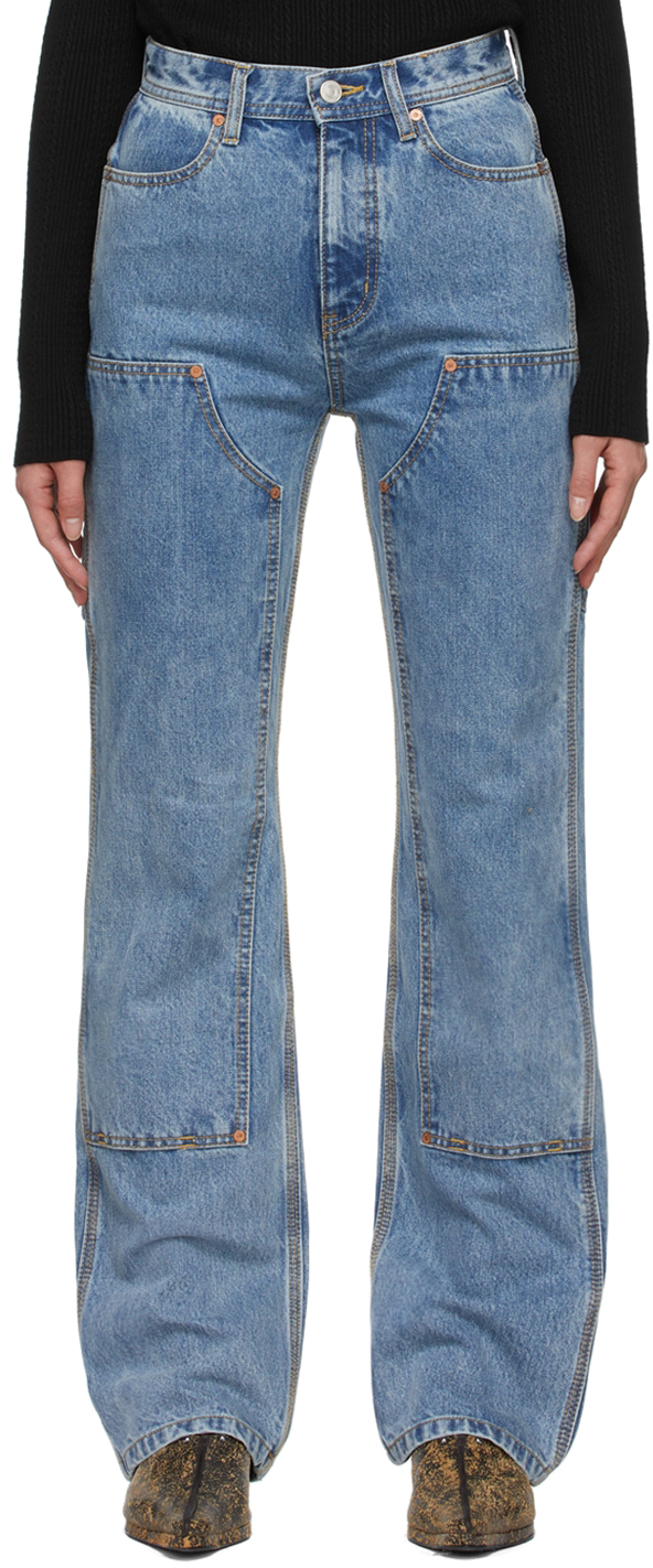 Andersson Bell Ssense Exclusive Blue Jade Jeans