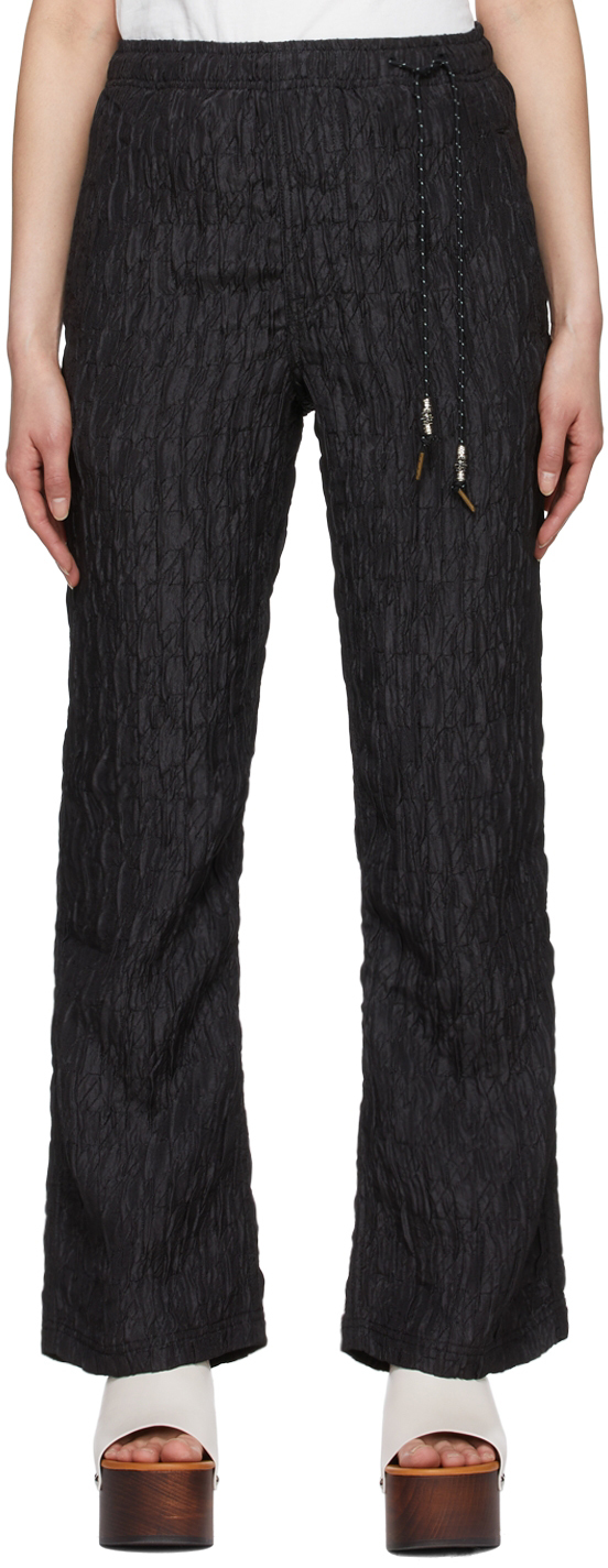 Andersson Bell Black Polyester Lounge Trousers