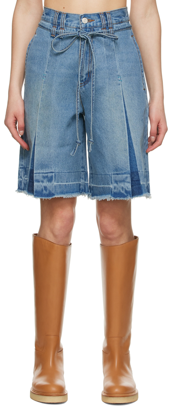 ANDERSSON BELL BLUE DENIM SHORTS