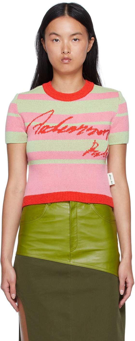 Andersson Bell Della Jacquard-knit Jumper In Pink | ModeSens
