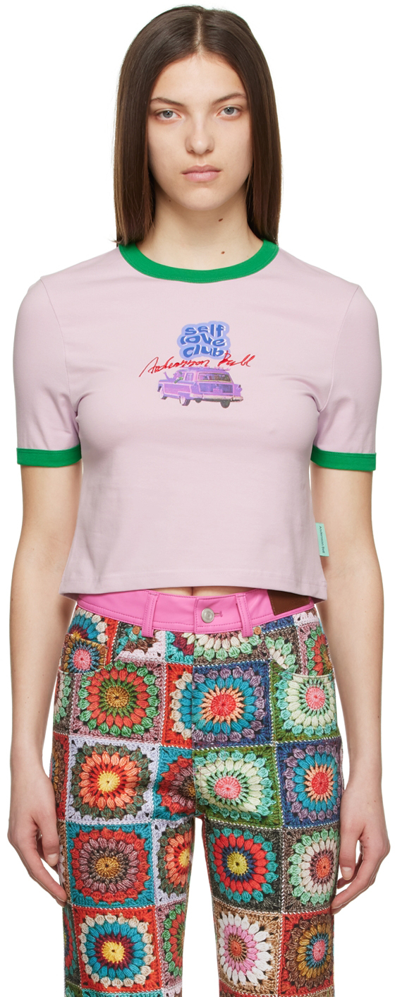Andersson Bell: Pink Yukee T-Shirt | SSENSE UK