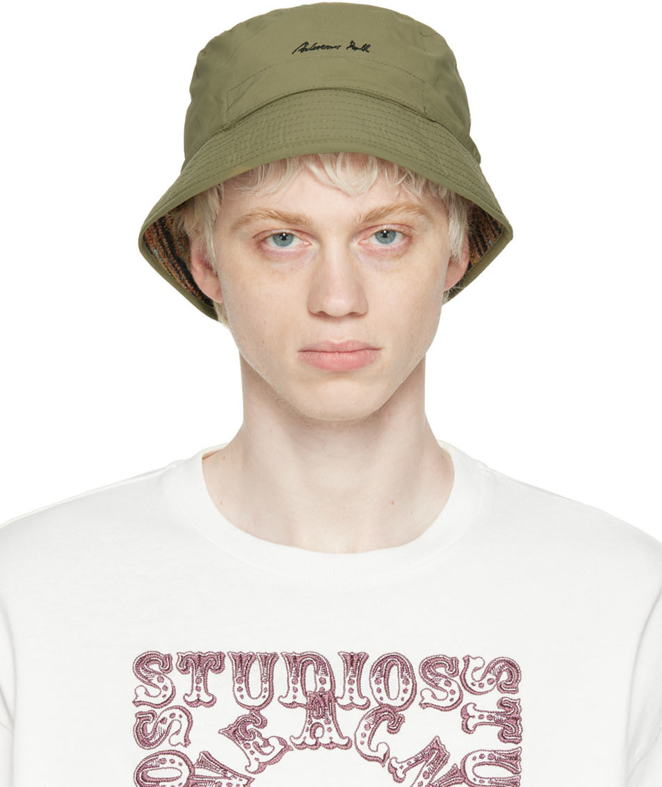 Khaki Reversible Benner Bucket Hat