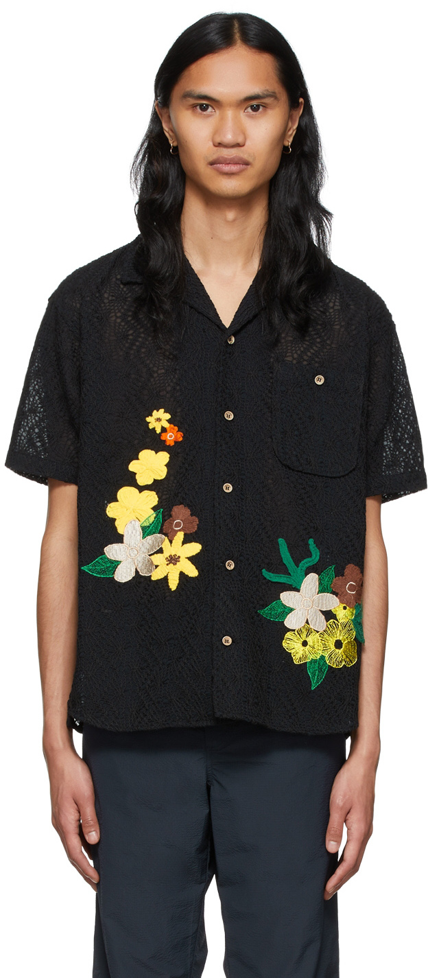 Andersson Bell Black Polyester & Cotton Shirt