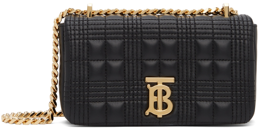 Burberry Black Mini Quilted Lola Bag