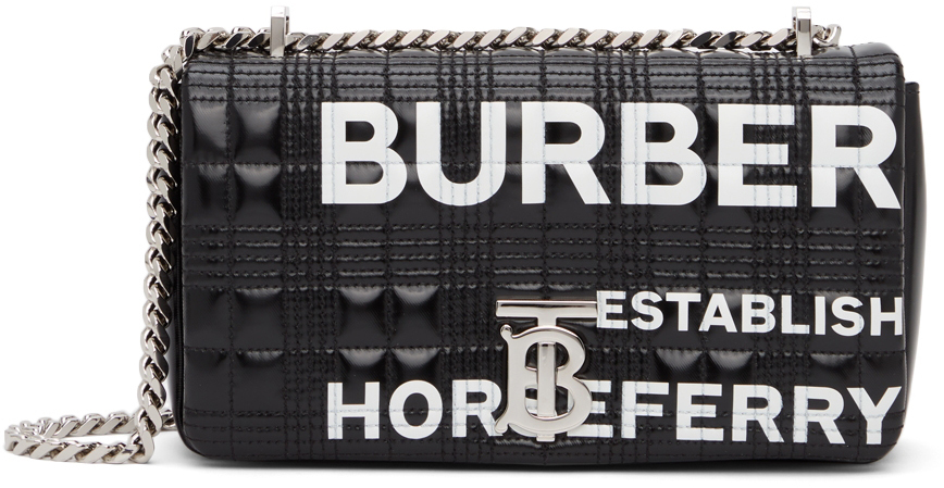 Burberry Black Small Horseferry Lola Bag