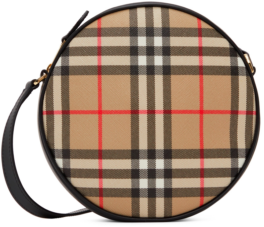 Burberry Beige Vintage Check Louise Shoulder Bag