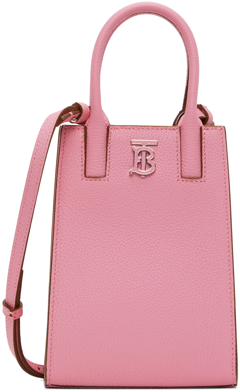 Burberry: Pink Micro Frances Shoulder Bag | SSENSE
