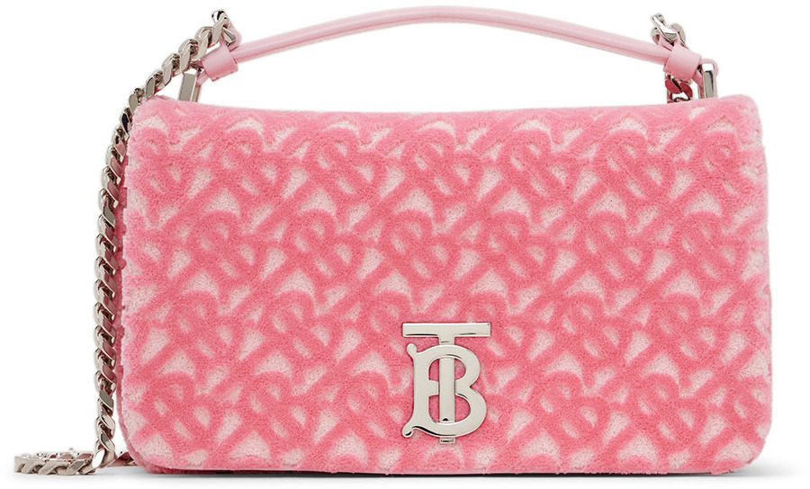 Burberry Pink Small Monogram Lola Bag