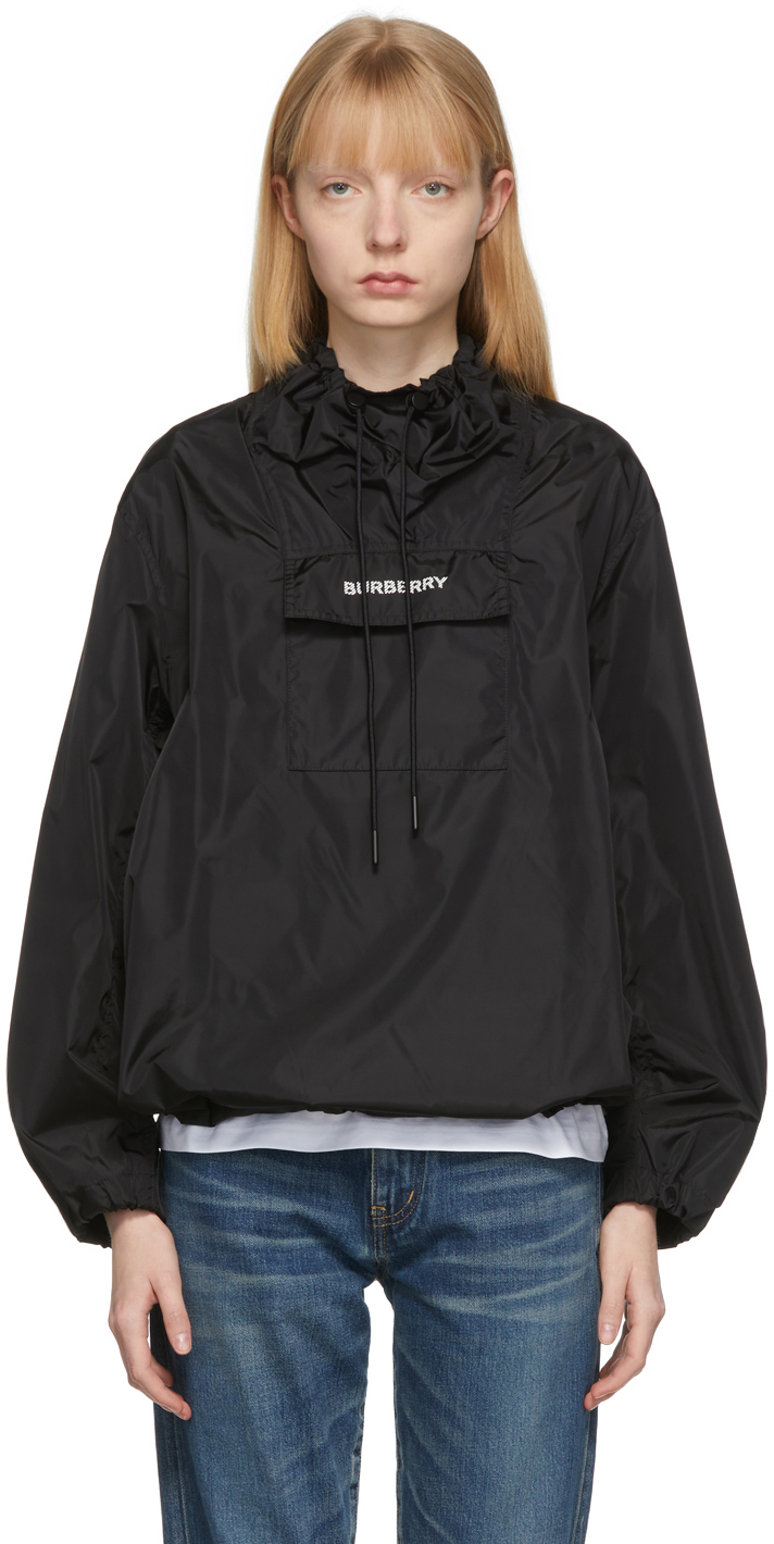 Nylon Hooded Jacket in Black - Women | Burberry® Official