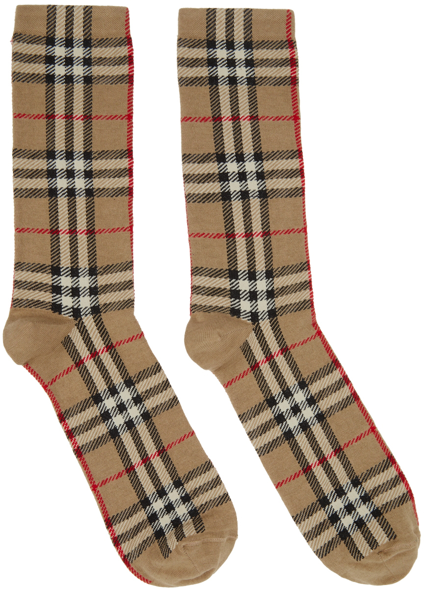 Burberry: Beige Vintage Socks | SSENSE