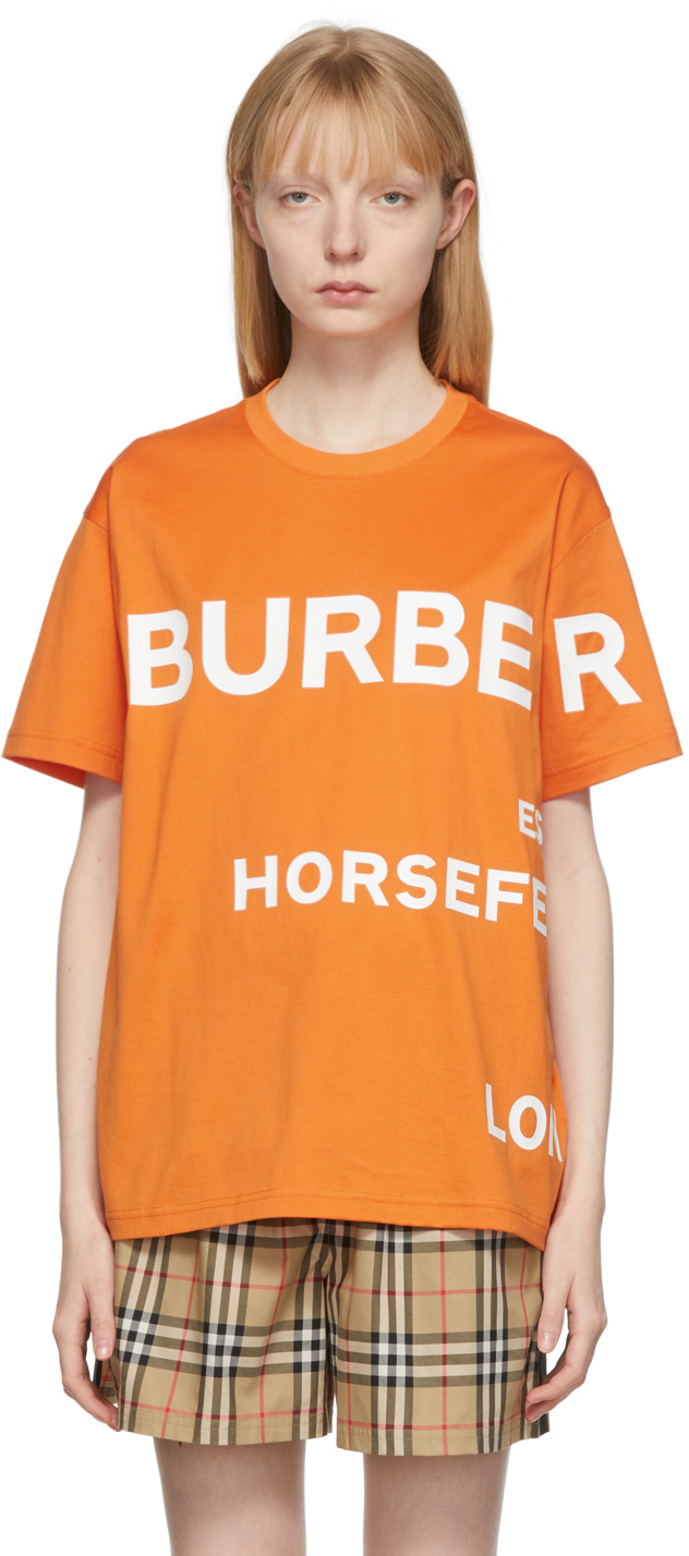 Kids Orange Horseferry T-Shirt Ssense Abbigliamento Top e t-shirt T-shirt T-shirt a maniche corte 