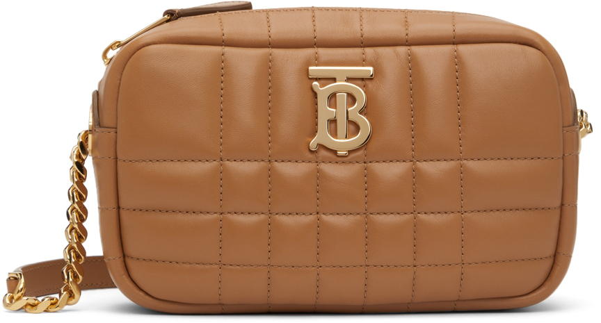 burberry beige quilted check camera bag