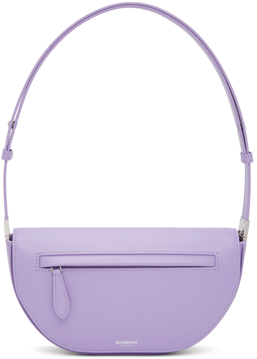 Burberry: Purple Small Olympia Bag | SSENSE