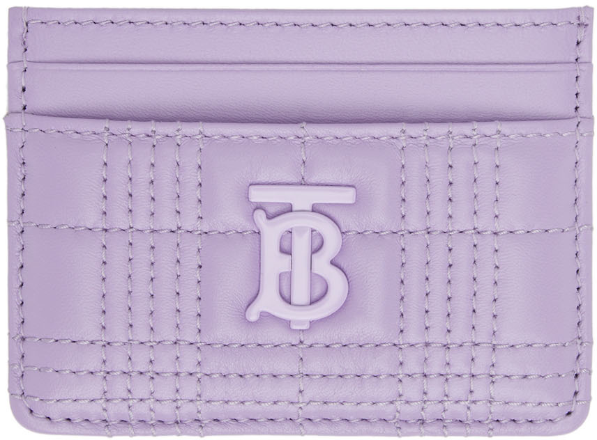 Burberry Purple Lola Card Holder In Soft Violet ModeSens