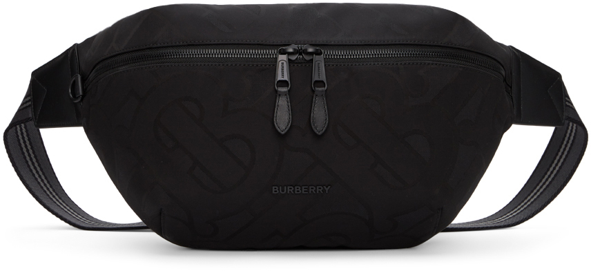 Burberry Black Coordinates Bum Bag Black/White S