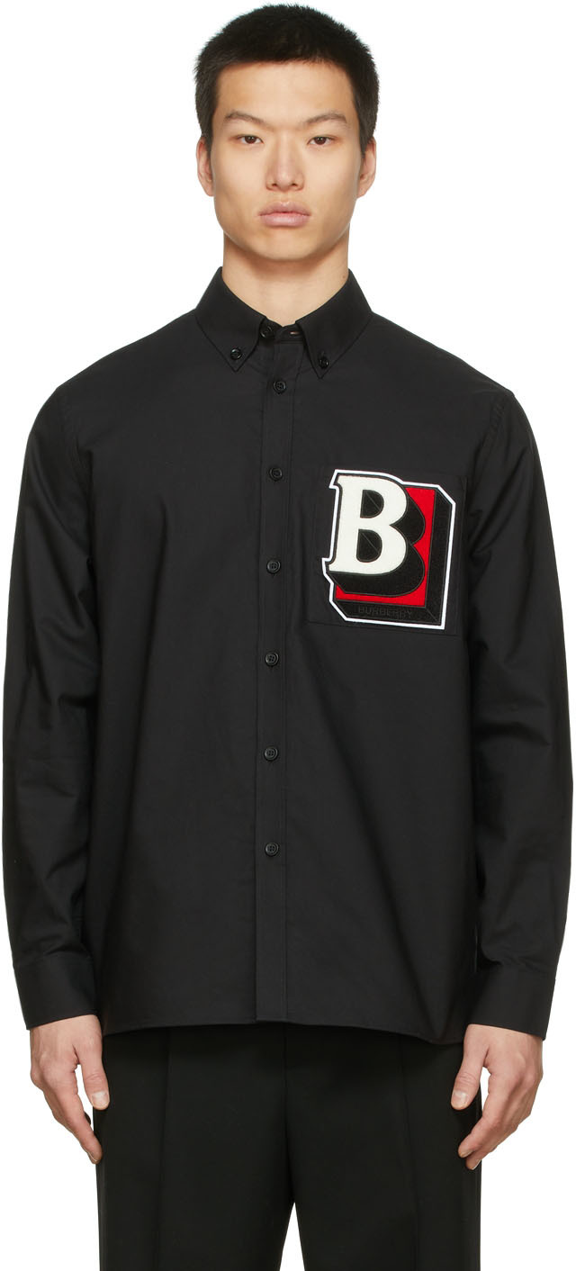Burberry Black Oxford Shirt