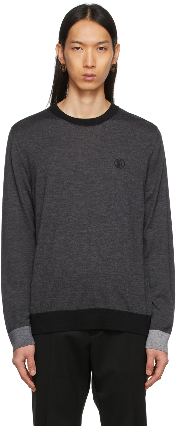 burberry grey sweater