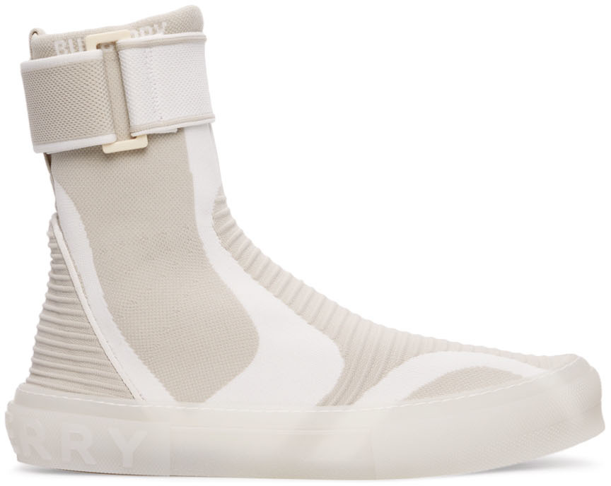 Burberry Beige Sub High Top Sneakers