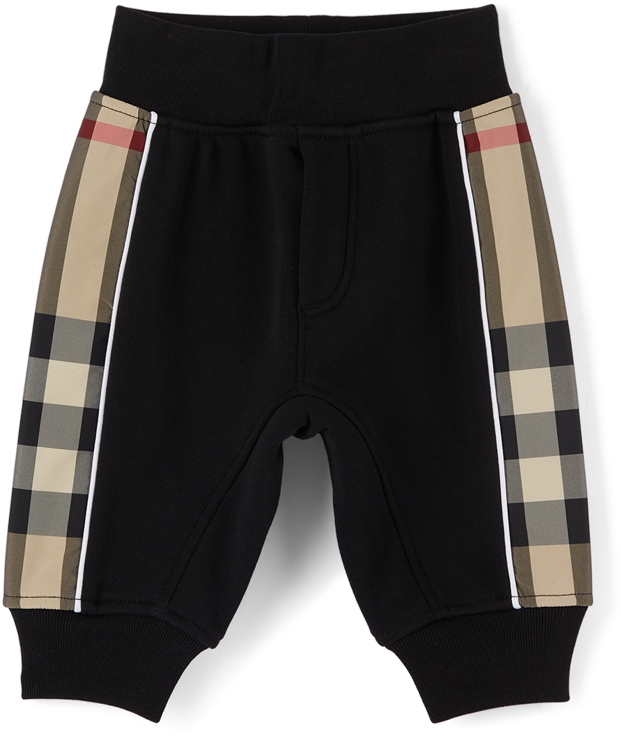 Burberry Baby's & Little Boy's Graham Check Joggers In Black