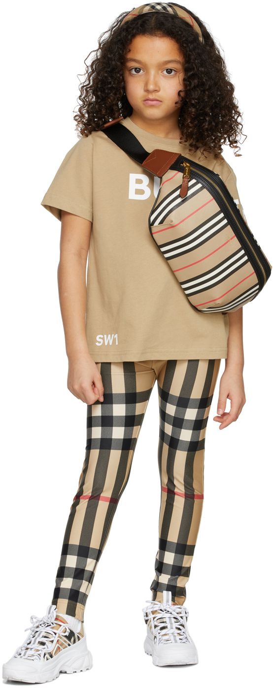 Burberry Beige amp; Yellow Check Tights