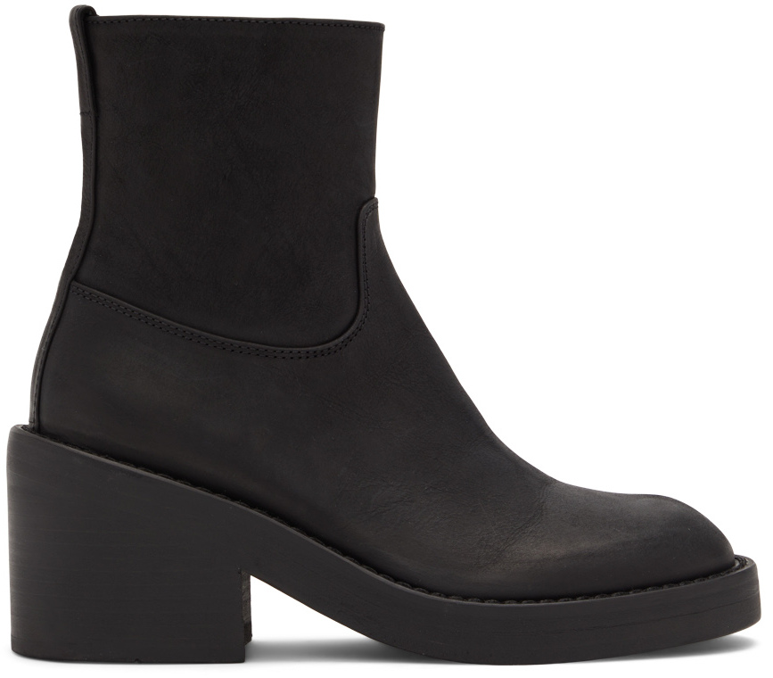 Black Noor Boots by Ann Demeulemeester on Sale
