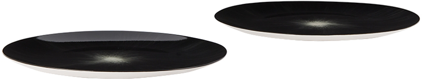 Ann Demeulemeester Black Serax Edition Dé Plate Set In Var 6