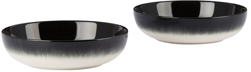 Ann Demeulemeester Black Serax Edition Small Dé High Plate Set In Var B