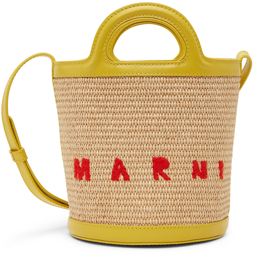 yellow bucket bag