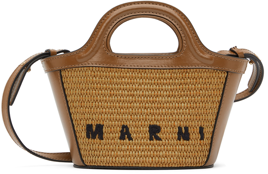 Brown Micro Tropicalia Tote