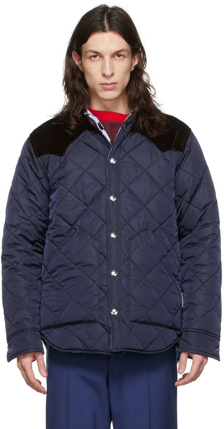 blue and purple bape jacket
