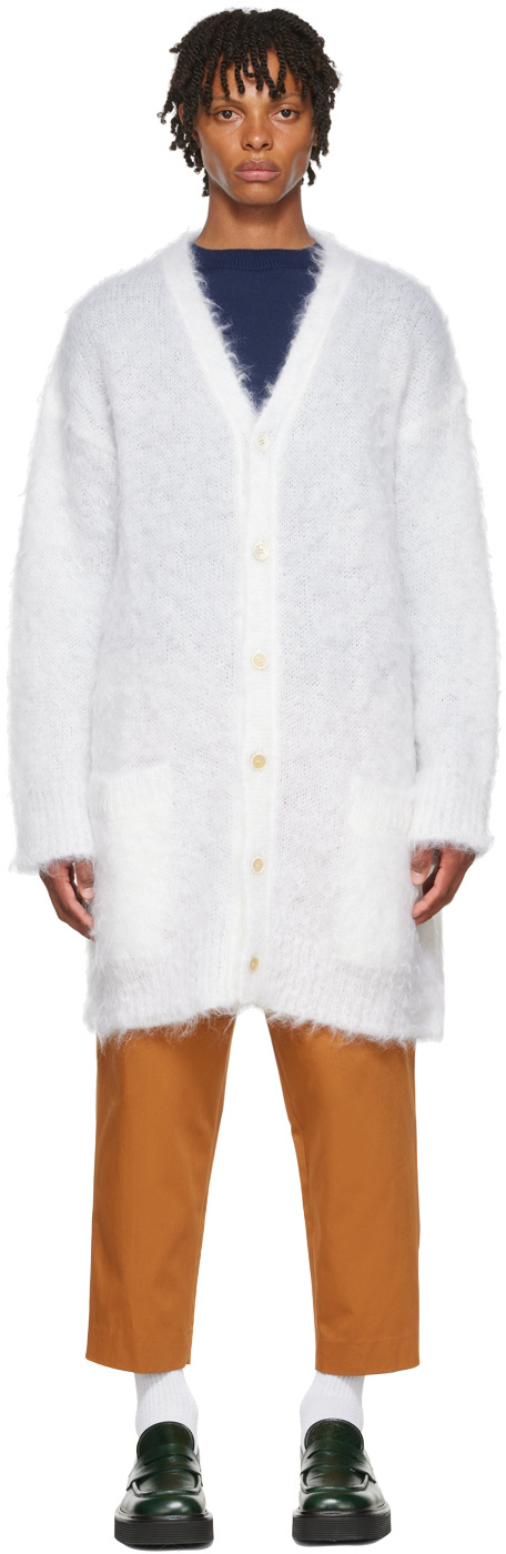 White Mohair Cardigan