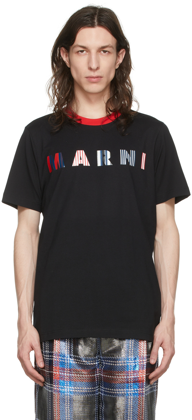 Marni Black Cotton T-Shirt