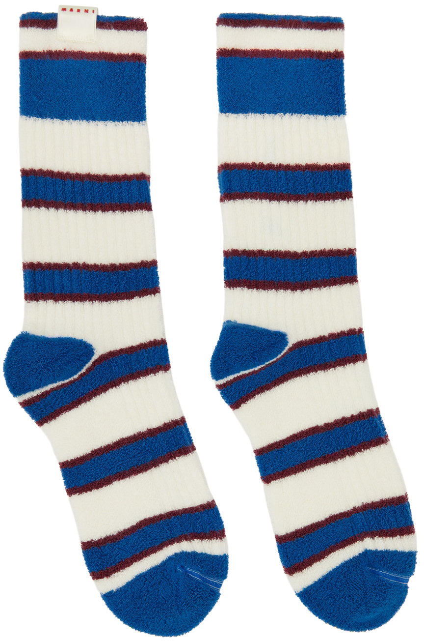 Marni Blue Cotton Socks In Rgn99 Astrla Blue