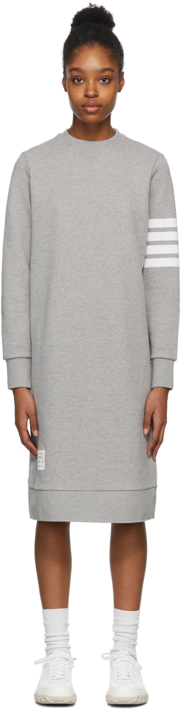 Thom Browne Grey Sweater Dress