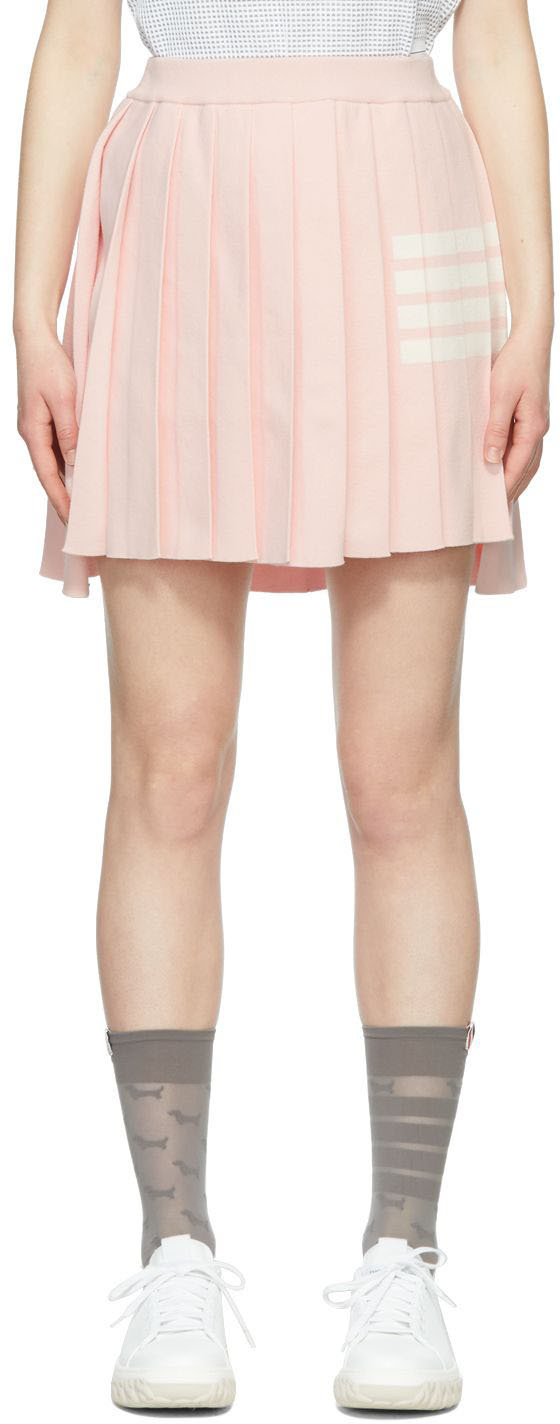 Thom Browne Pink Cotton Miniskirt