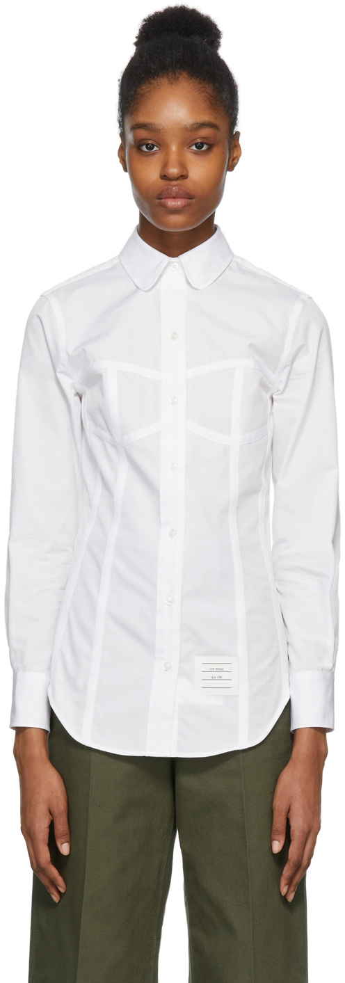 White Trompe L'Oeil Shirt