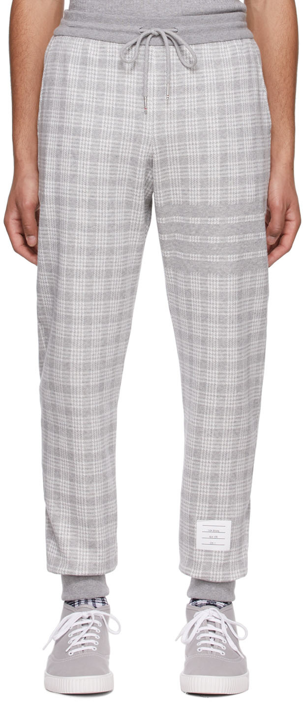 Thom Browne Check-pattern Track Pants 